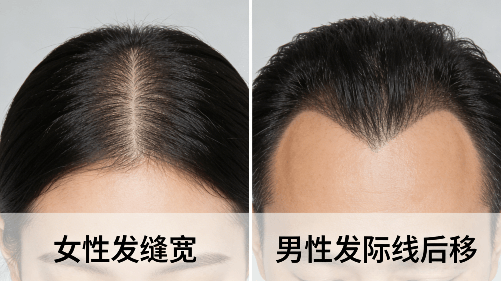 男女脱发的表现